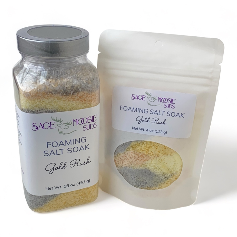 Gold Rush Foaming Salt Soak